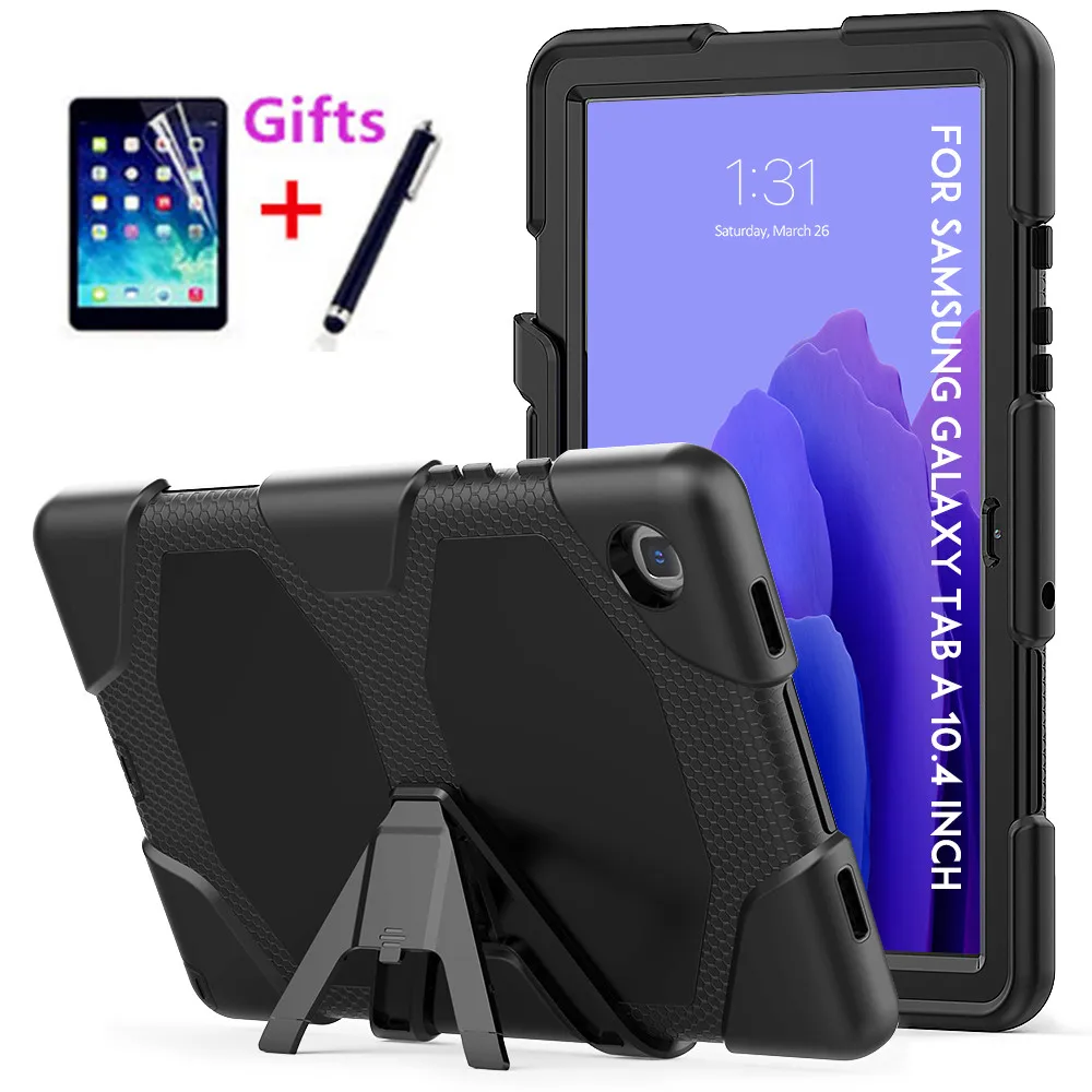 Для Samsung Galaxy Tab A7 10 4 2020 Case T500 SM T507 сверхмощный противоударный армированный гибридный защитный Чехол + пленка