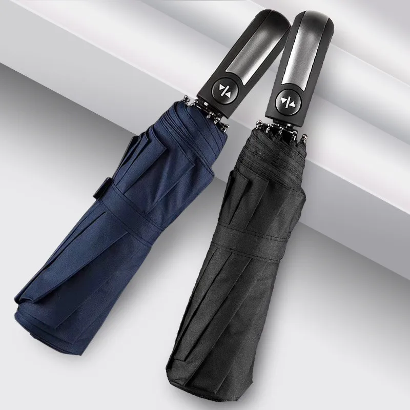 Umbrella Windproof Double Layer Inverted Umbrellas Reverse Folding UV Protection Fully Automatic Sunshade And Rain A40 | Дом и сад