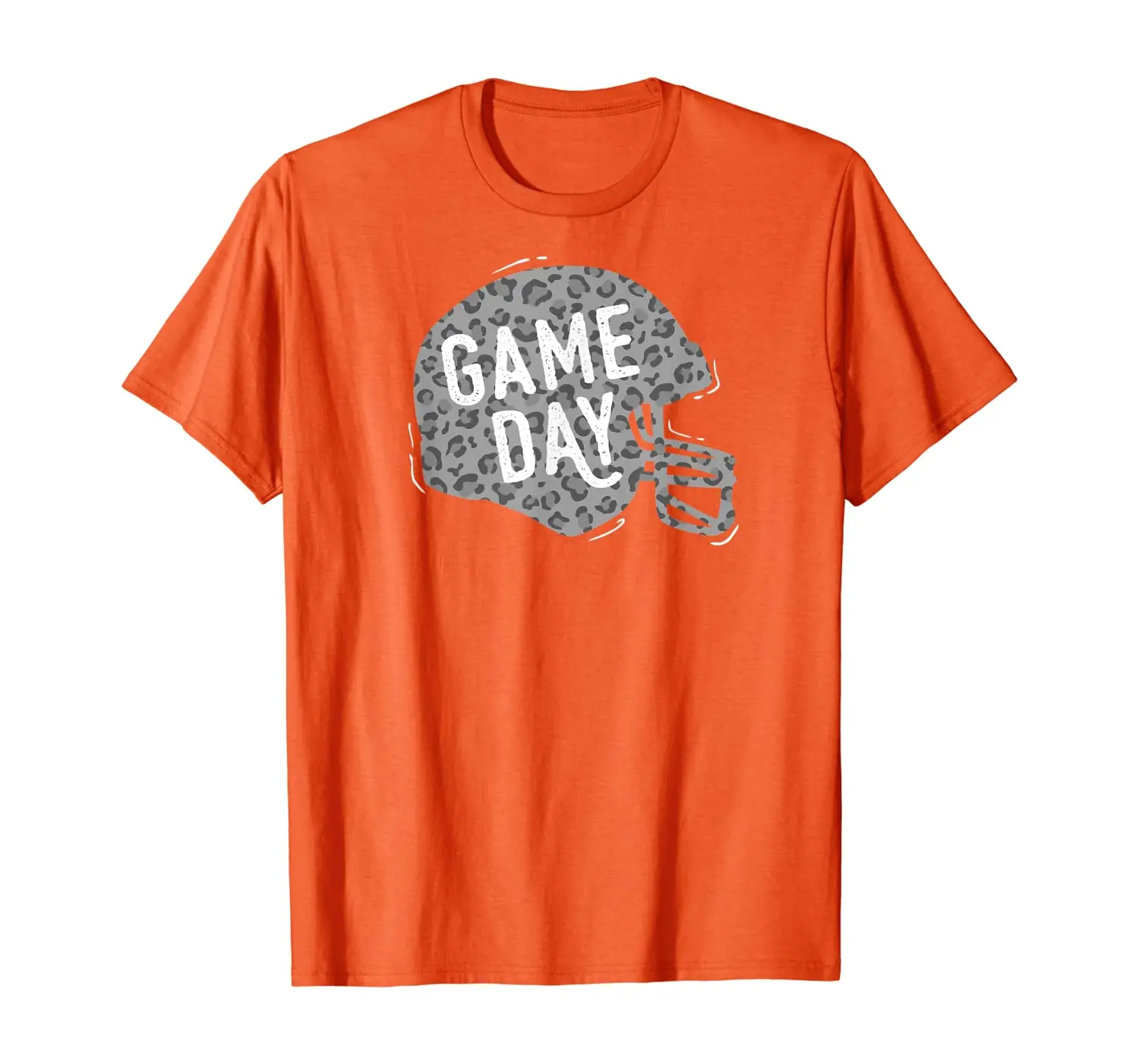 

Leopard Print Football Helmet Game Day T-shirt, Womens Shirt
