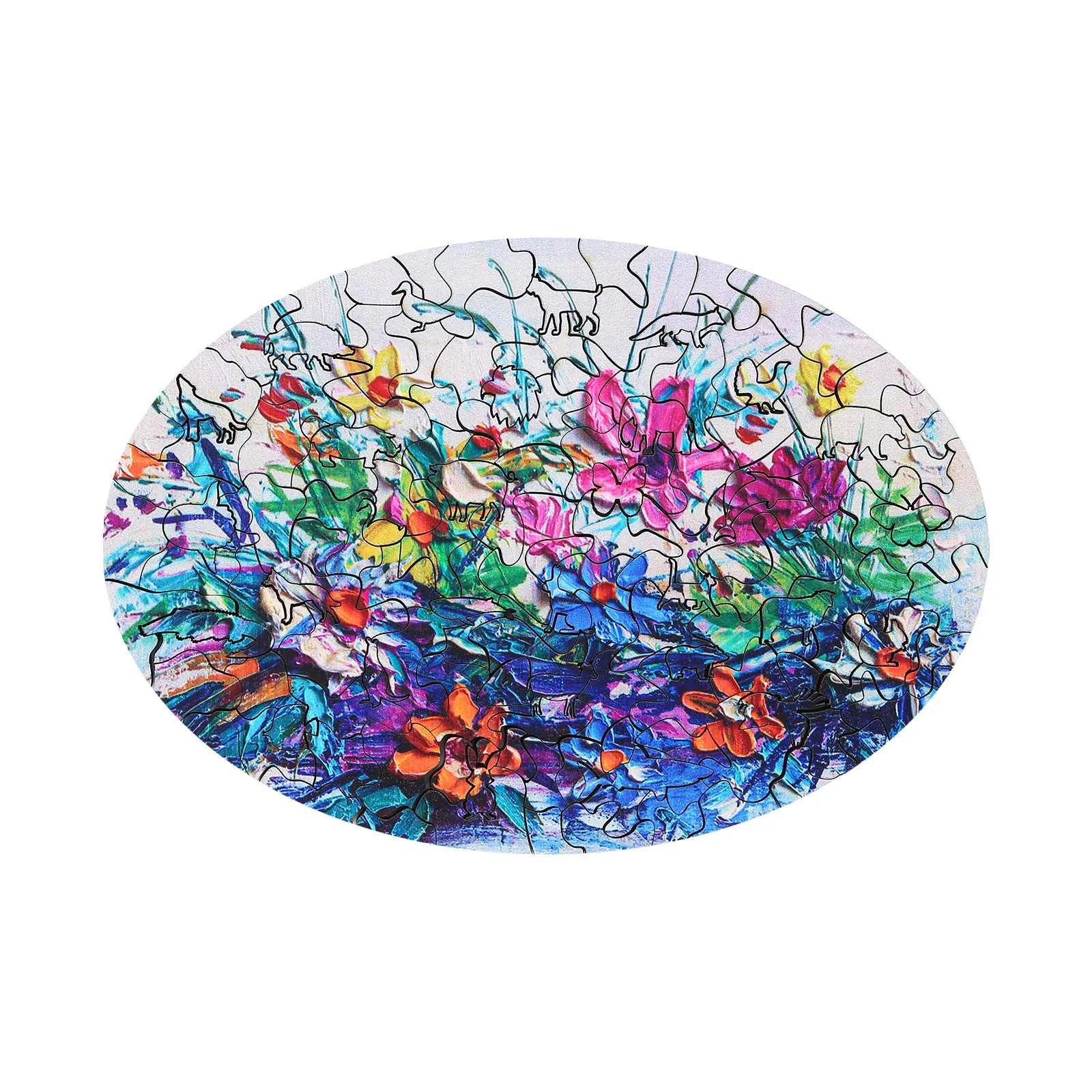 

Деревянный 3D-пазл с цветами и животными, уникальные формы, игрушки-головоломки, подарок для взрослых и детей, игркшки для прямой поставки 2021 #