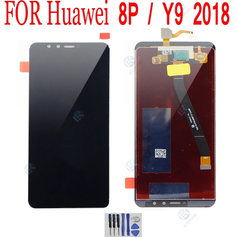 LCD Screen &amp Digitizer Assembly for Huawei Y9 2018/Enjoy 8 Plus Display Touch 5.93ɿull DIsplay FLA L22 LX2 LX1 LX3 FLA-LA10 |