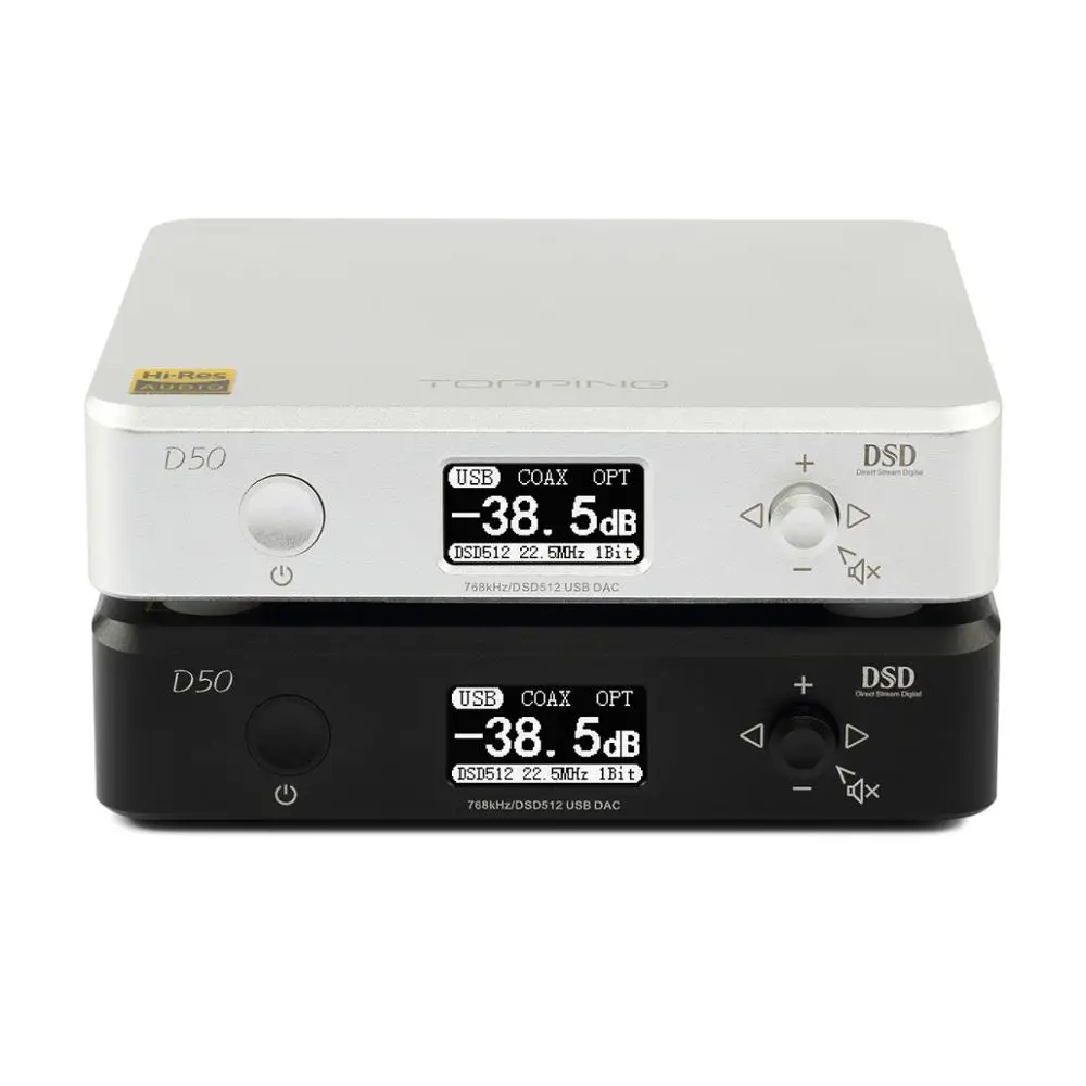 Новинка! TOPPING D50 MINI HIFI аудио декодирование ES9038Q2M * 2 USB DAC XMOS XU208 DSD512 32 бит/768 кГц OPA1612