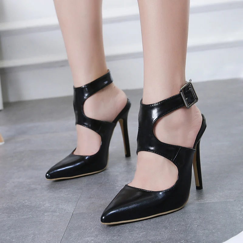 Модные женские туфли-лодочки Сезон весна-лето Босоножки с острым носком Цвет