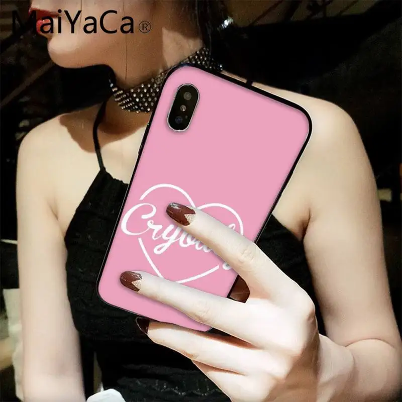 

MaiYaCa pink girly quotes Painted Phone Case for iPhone 12 8 7 6 6S Plus X XS MAX 5 5S SE XR 11 12 pro promax