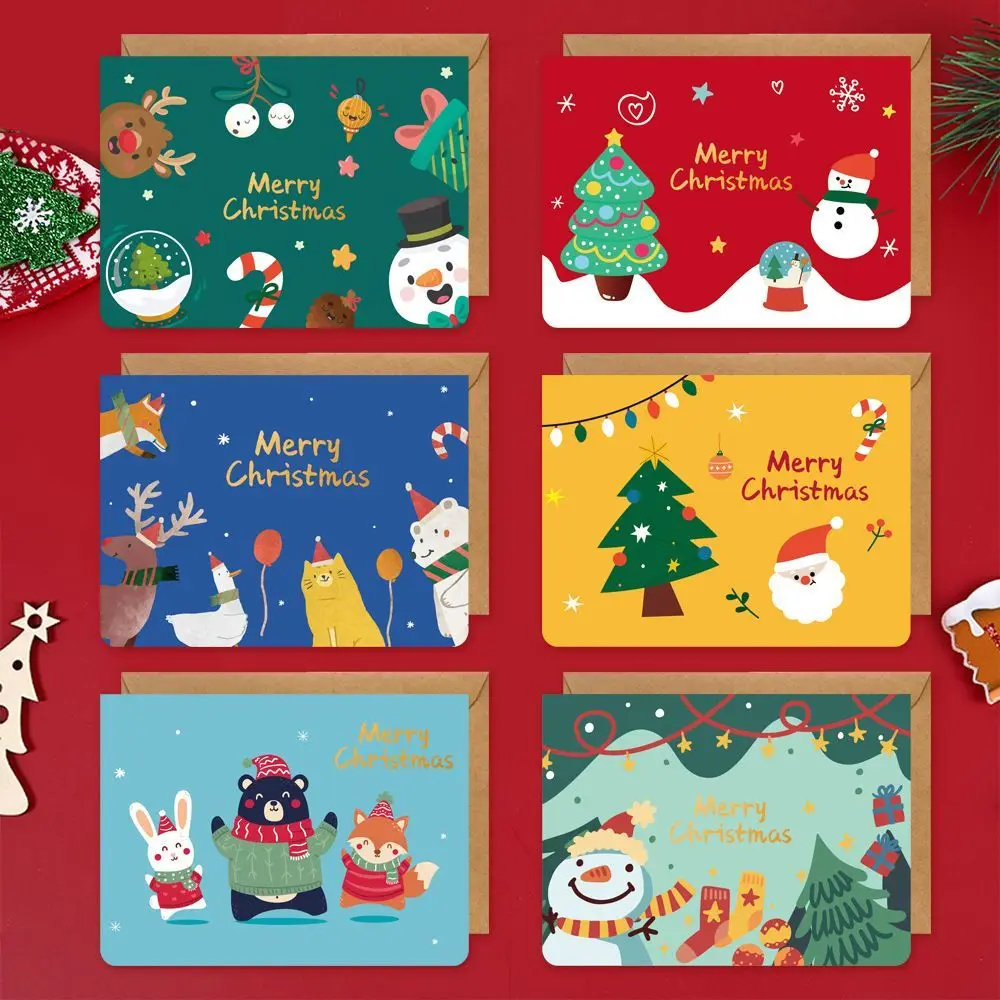 

New Creative Cartoon Thank You Christmas Greeting Card Envelope Birthday Wishes