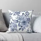 Hamptons Стиль Цветочный дизайн наволочка полиэстер Лен бархат креативный Zip декоративная подушка для дивана Cover