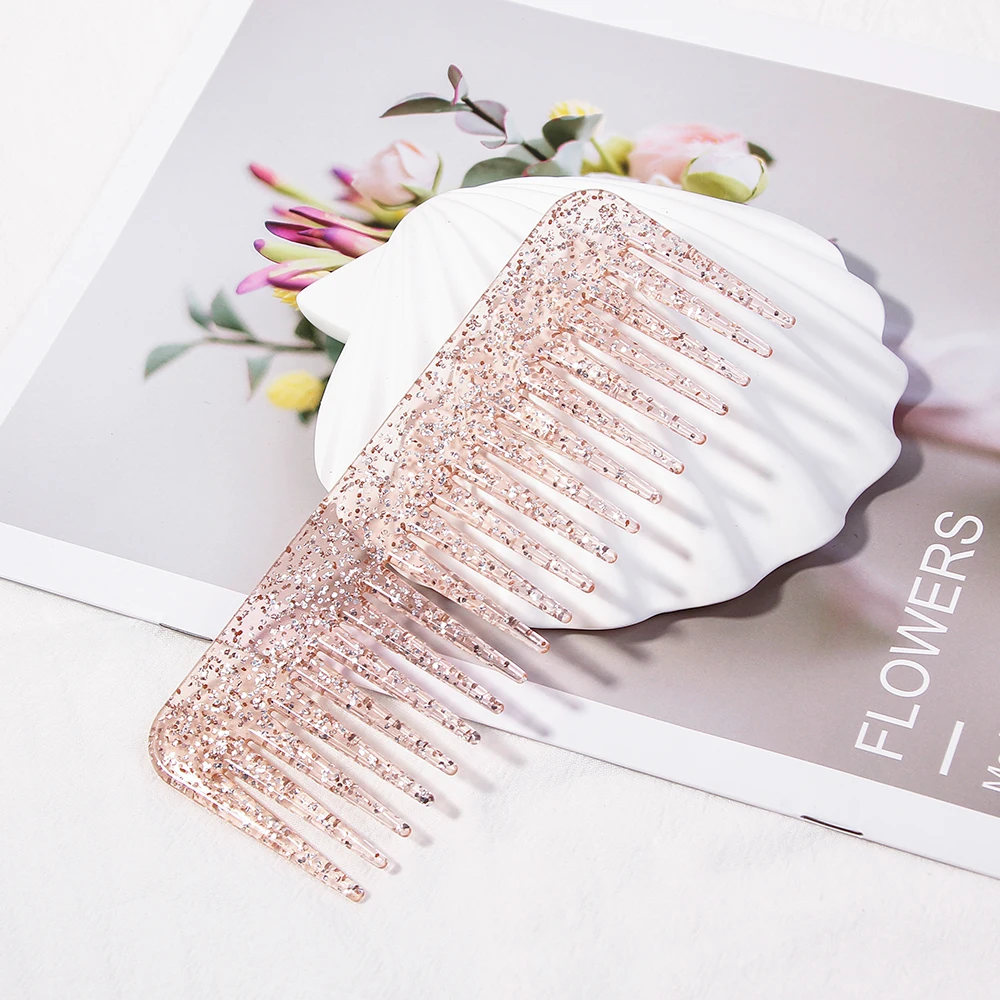 1 шт. 20 больших и розовых пластиковых профессиональных парикмахерских гребней