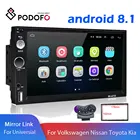Автомагнитола Podofo, универсальная мультимедийная система MP5 на Android 8,1, с 7 
