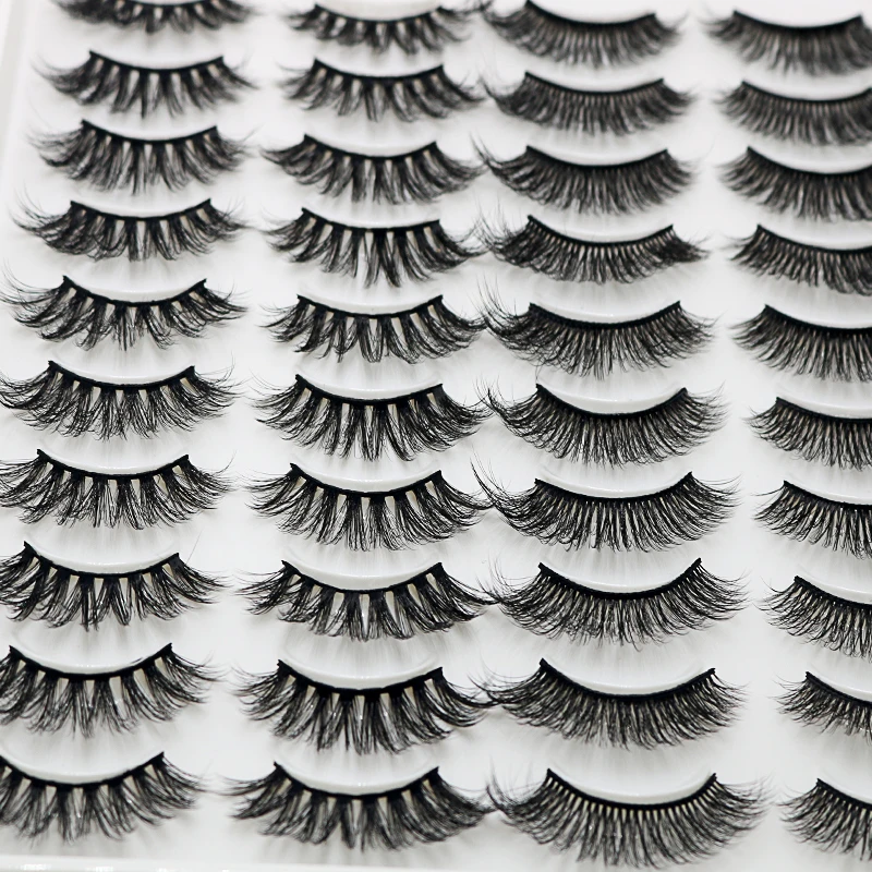 5/8/20 пар натуральные накладные Искусственные ресницы длинный макияж 3D норковые