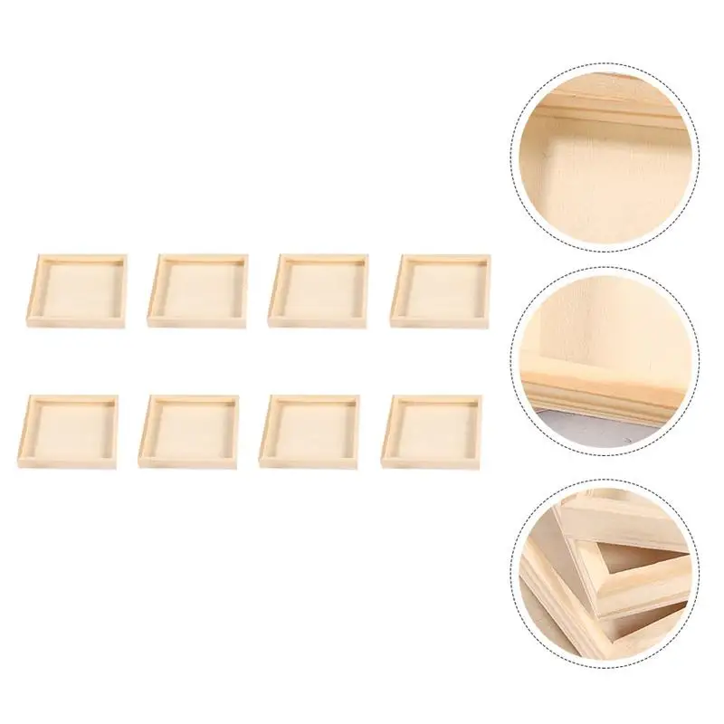 

8pcs Wooden Jigsaw Puzzle Storage Trays Puzzle Blocks Toy Special Trays