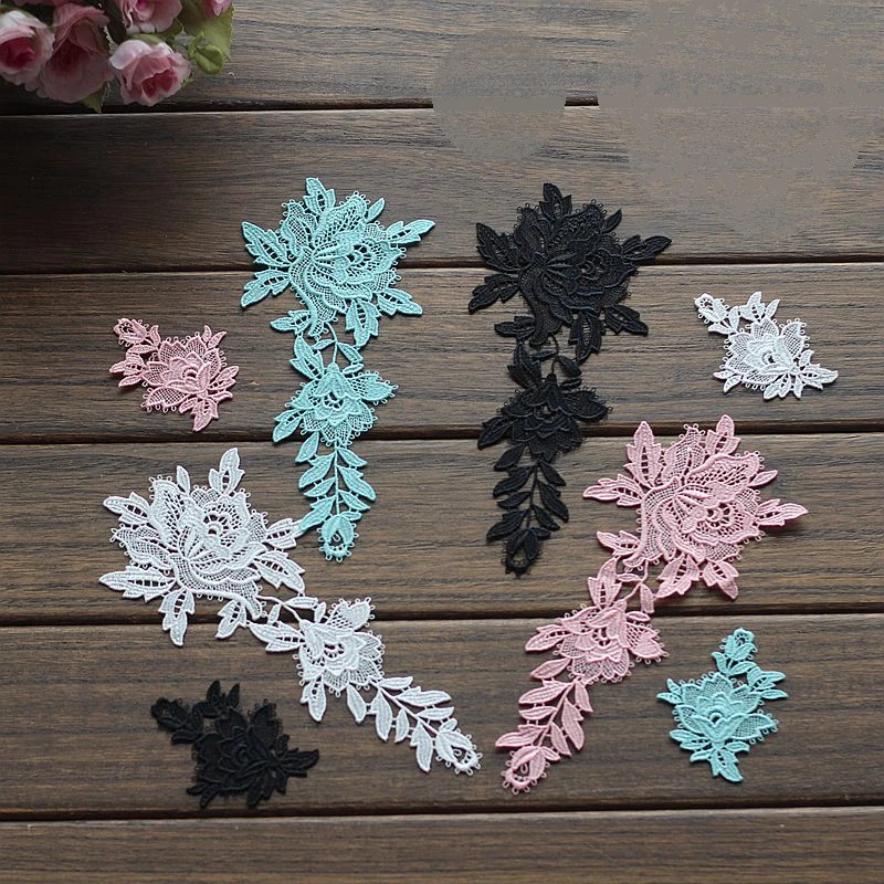 Бесплатная доставка (5 цветов) 4 цвета цветочные нашивки свадебная вышивка