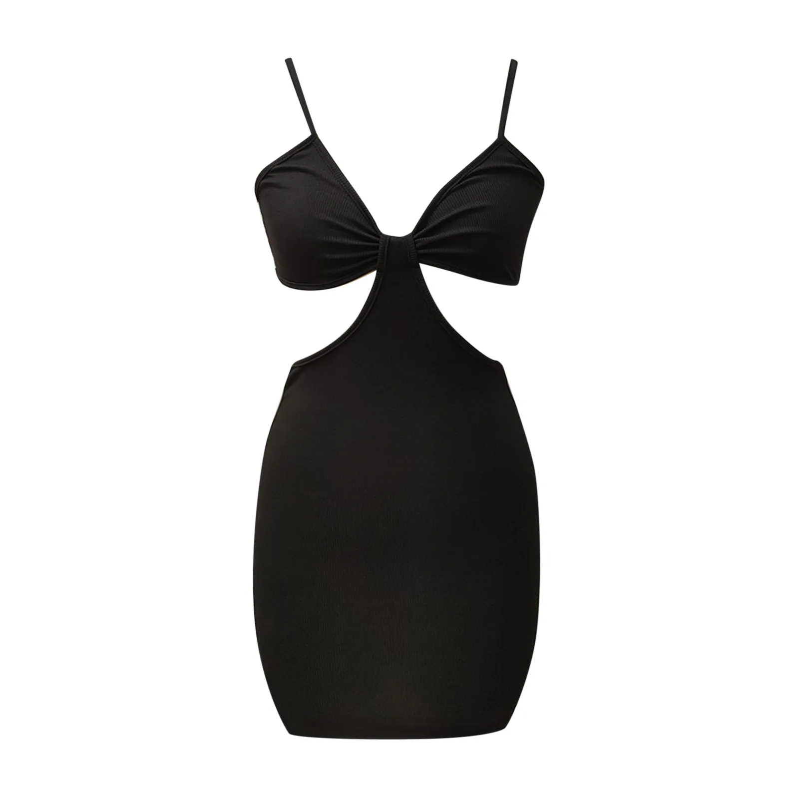 

2021 New Sexy Party Dress Summer Women's Dresses Fashion Sleeveless Hollow Backpack Hip Dress Woman Silm Beach Dress