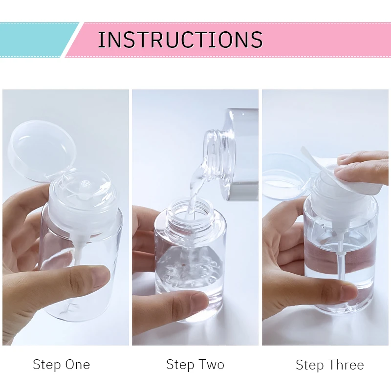 PETG толстостенная бутылка 150 мл средство для снятия макияжа с тонером чистая