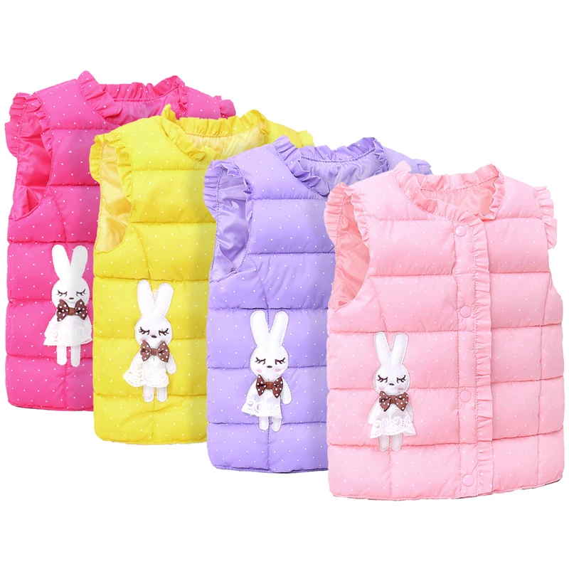 Children's Down Cotton Waistcoat Baby's Jacket Little Girl's | Мать и ребенок