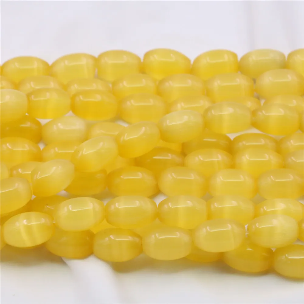 Новинка Лидер продаж модный светло желтый опал полудрагоценный кристалл кошачий