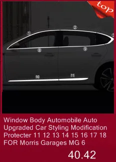 Авто Окно Шестерни автомобильные Декоративные хром модифицированный автомобильный Стайлинг Стикеры полосы украшения 18 мм 19 мм для Morris Гаражи MG 6