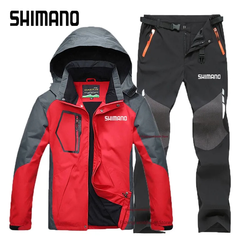 

Summer Autumn Men Shimanos Fishing Jacket And Pants Top Quality Outdoor Sport Waterproof Fishing Clothes Hooded Fishing Shirts