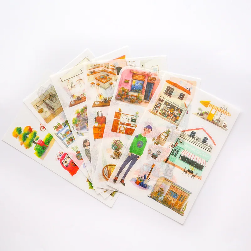 

6 шт., наклейки для дневника