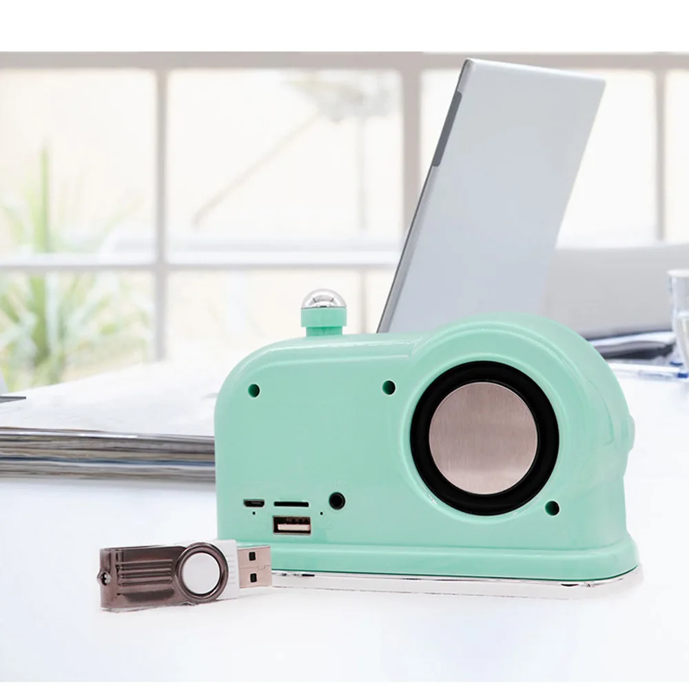 Яркий цветной беспроводной динамик Bluetooth Мини Портативный USB TF карта звонки по