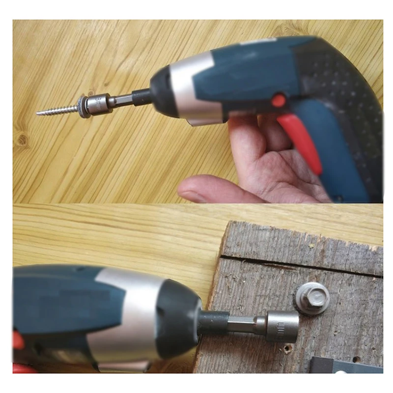 

9PCS/Set Nut Driver 5-13mm Wrench Screw Metric Hex Socket Sleeve Drill Bit Adapter Anti Rust Hardware Tools