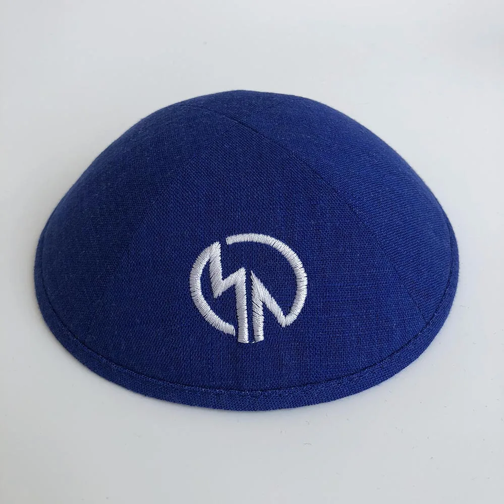 Льняные кипы королевский синий KIPPOT Свадебный кипот|Мусульманская одежда| |