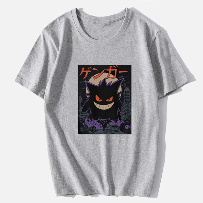 Футболка мужская с мультяшным принтом короткий рукав круглый вырез модная