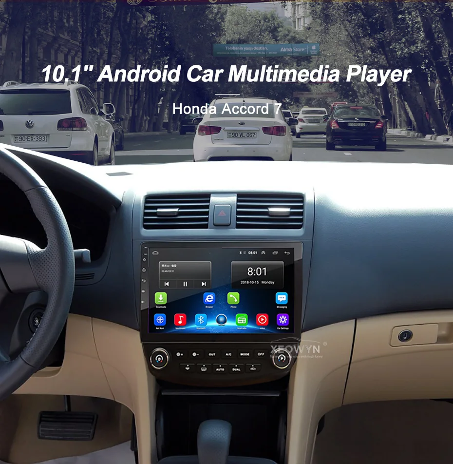 Android 6,0 1024*600 четырехъядерный 10," Автомобильный Радио gps навигация для HONDA Accord 7 2003-2007