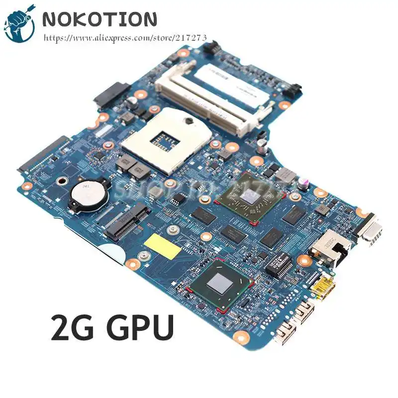 

NOKOTION For HP 440 470 450 G0 Laptop Motherboard HM76 DDR3 2GB Graphics 721522-001 721522-501 721522-601 48.4YZ31.011