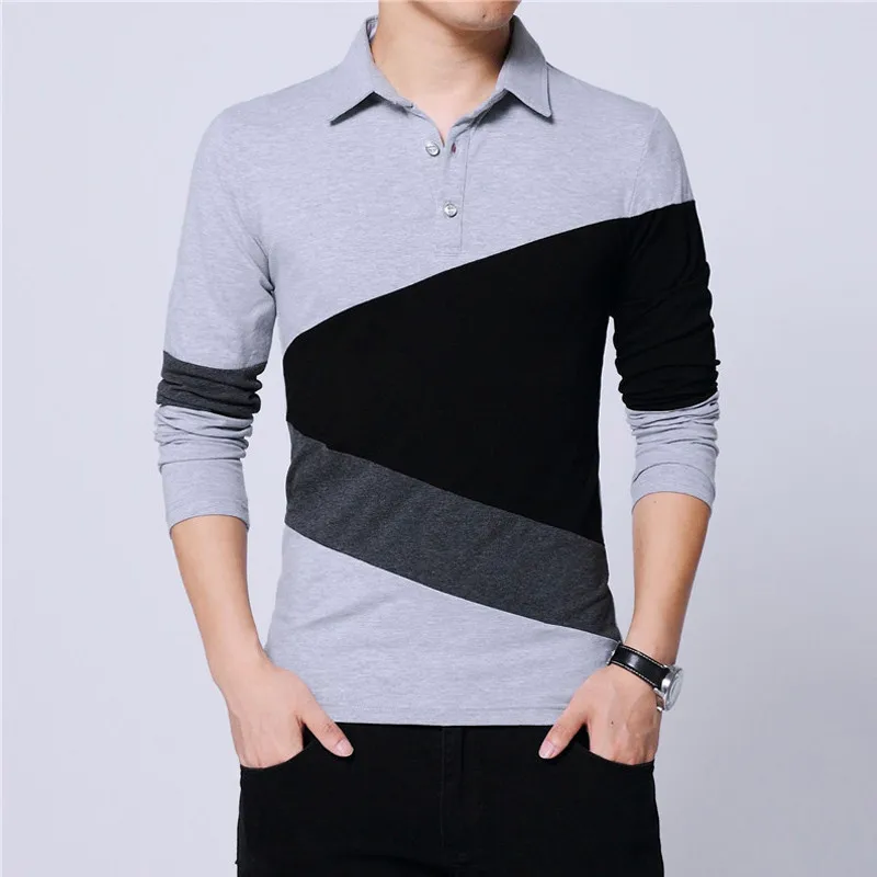 13 Модная мужская футболка Slim Fit Custom t Crease дизайн длинная стильная Роскошная футболка с v-образным вырезом для фитнеса футболка Homme - Цвет: 13