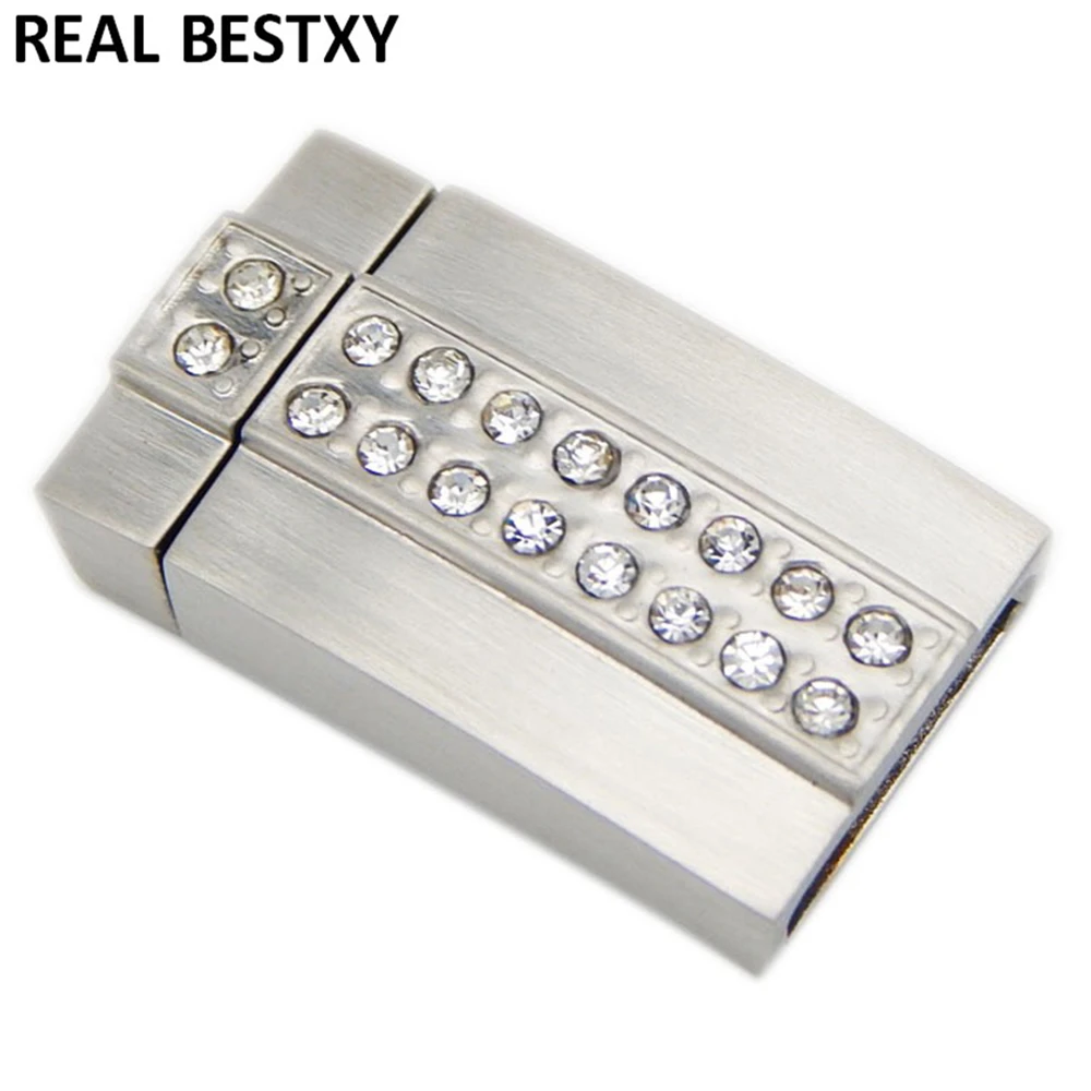 20pcs/lot hole size: 12*3.5mm 316l Stainless Steel Buckle Magnet Hook Jewelry Findings For Leather Bracelet Magnetic Clasp DIY | Украшения