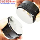 Темпер для кофе, нержавеющая сталь 304, 515358 мм, двухсторонний, 3 угловых наклона, плоское основание, фильтр для кофе эспрессо