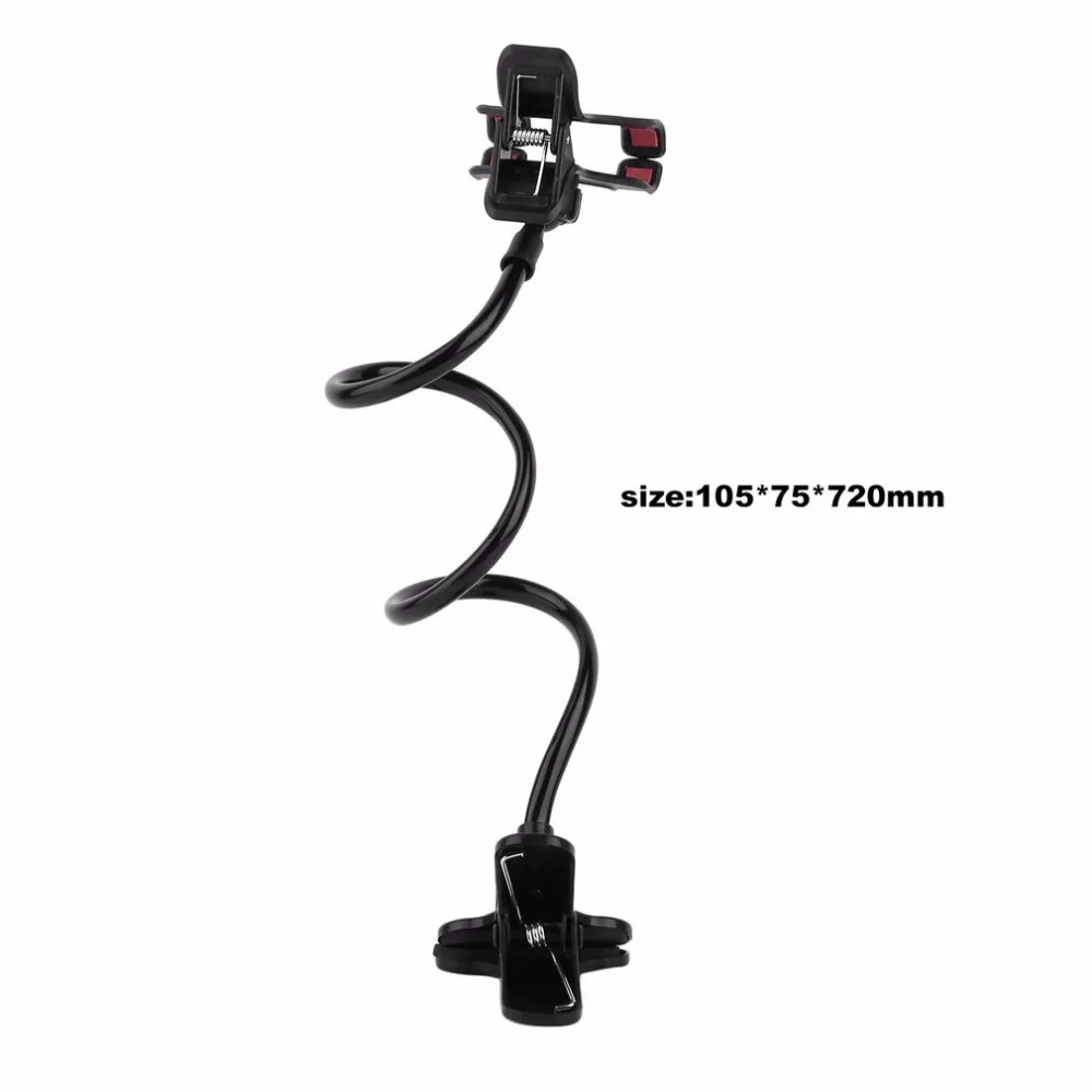 Lazy Shelf Bedside Mobile Phone Holder Clip For Smart Adjustable Stand Bed Table Desk Long Bending Foldable Support | Мобильные