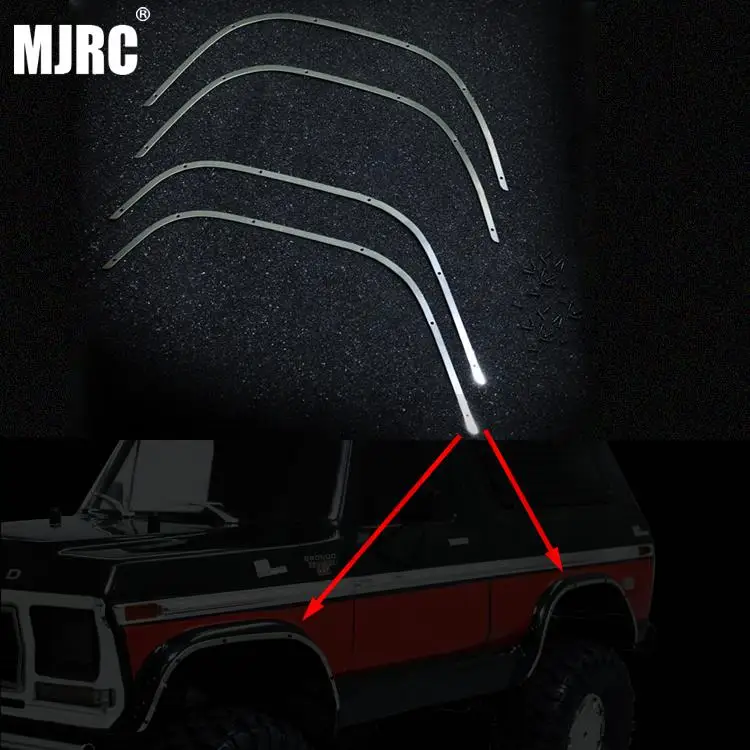 Металлические декоративные полоски для бровей 1 комплект 4 колеса защита от