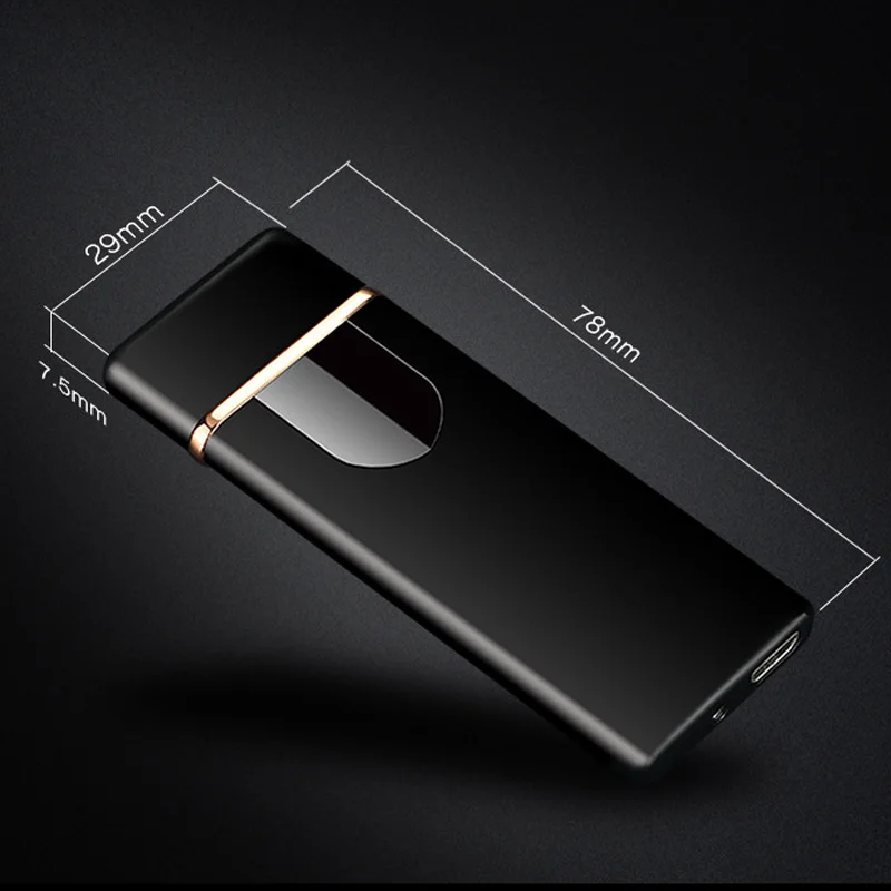 Двухдуговая плазменная Зажигалка Usb перезаряжаемая сенсорная Индукционная