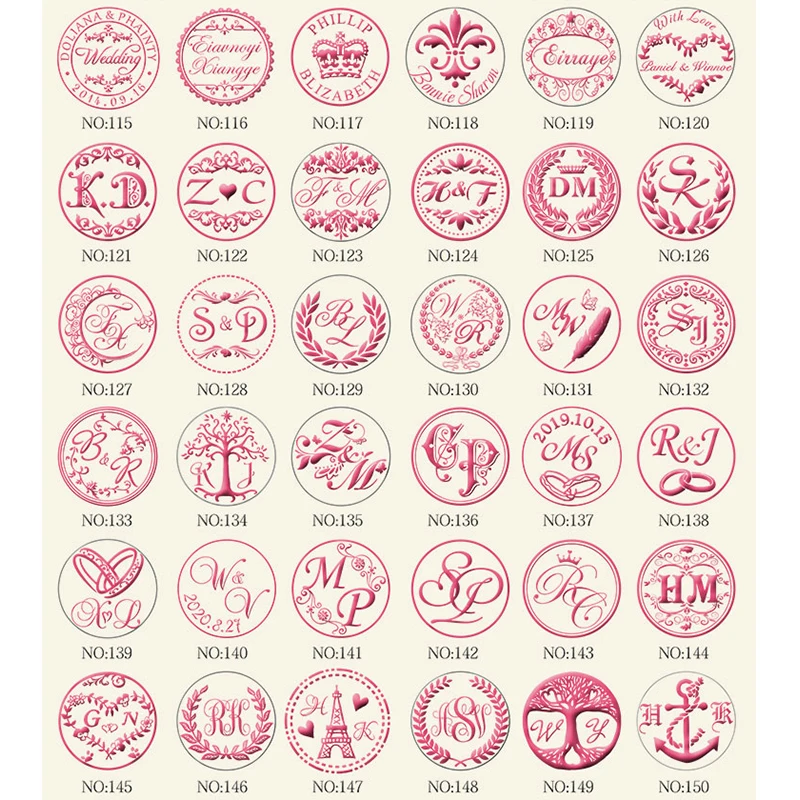 DIY старинная печать в стиле ретро индивидуальное название Свадебный восковой