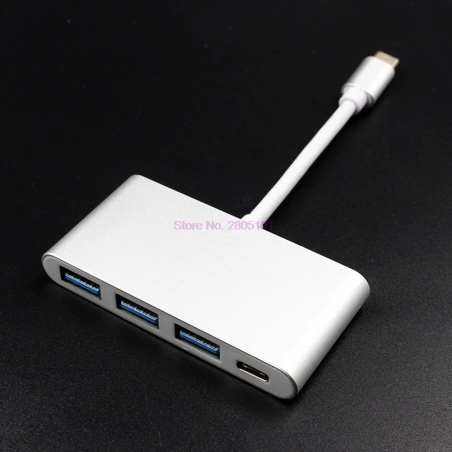 Dhl или fedex 10 шт. USB 3 1 USB-C Type-C концентратор адаптер конвертер в порта для зарядки MacBook