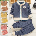 Новинка ОсеньЗима 2020, детский трикотаж, костюм для маленьких мальчиков, куртка, кардиган для мальчиков, Детский костюм для девочек, свитер, вязаная одежда
