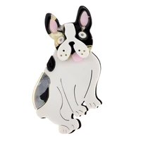 cindy xiang cartoon pet dog brooches cute animal acrylic brooch pins badge clothes collar lapel bag jewelry for christmas gifts
