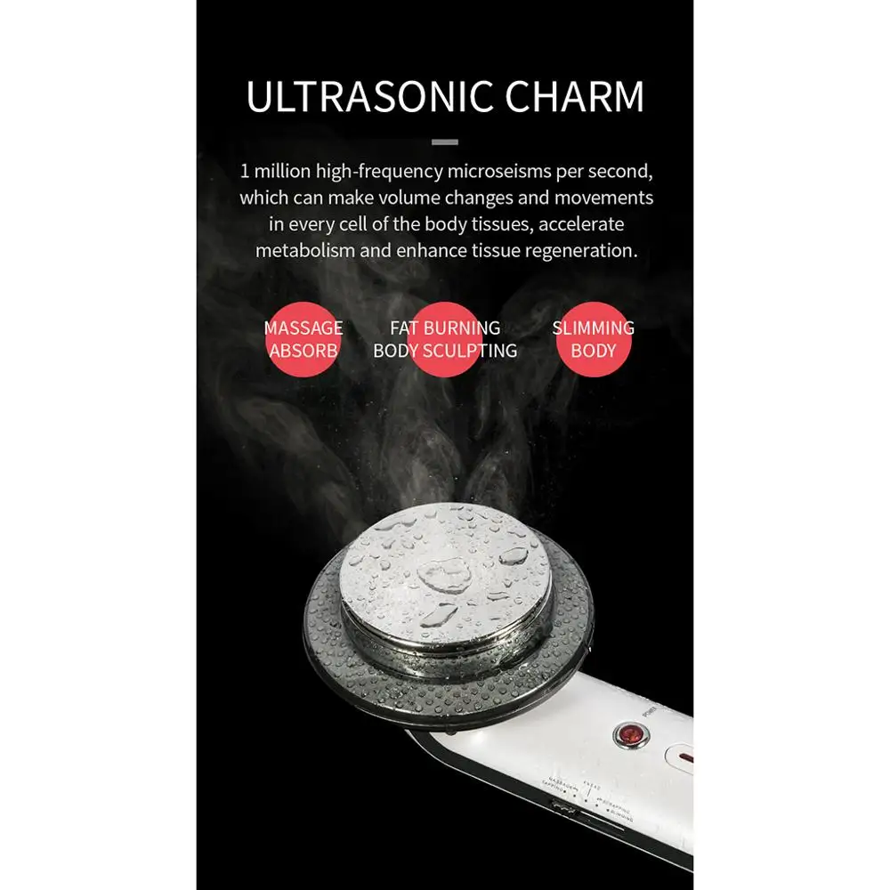 

Slimming Massager Weight Loss Facial Lifting Machin Fat-burner-machine Galvanic Ultrasound Cavitation Facial slimming massager