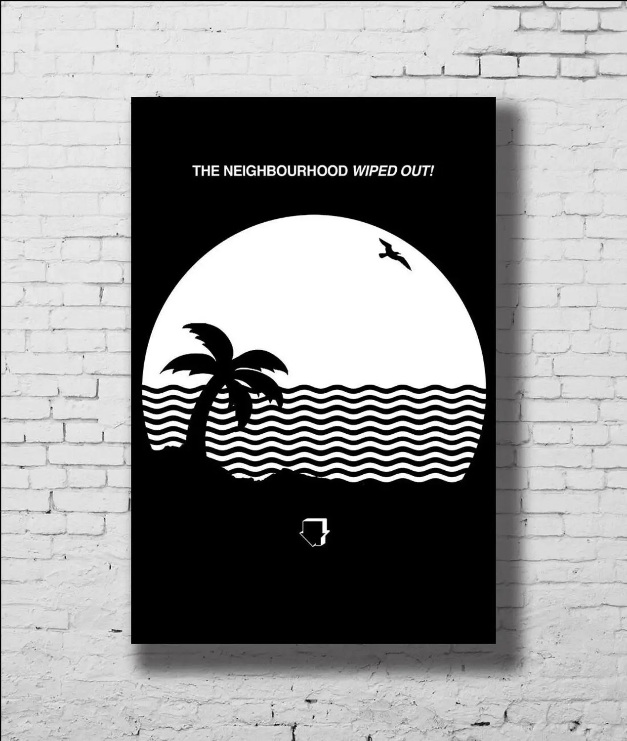 The Neighbourhood уничтожена пользовательские рок музыки группы шелк постер
