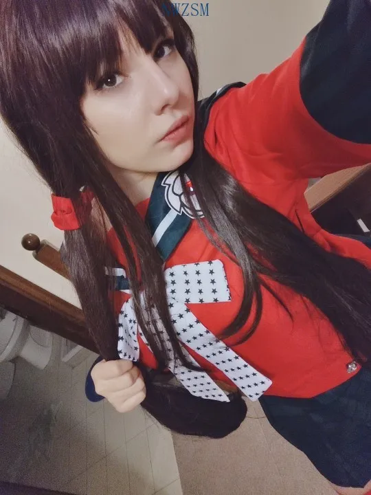 Danganronpa V3 убийства гармонии Harukawa Маки школьная Униформа Косплэй Костюм Аниме