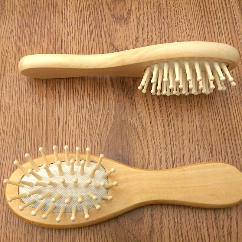 Massaggio pettine in legno spazzola per sfiato per capelli in bambù spazzole cura dei capelli