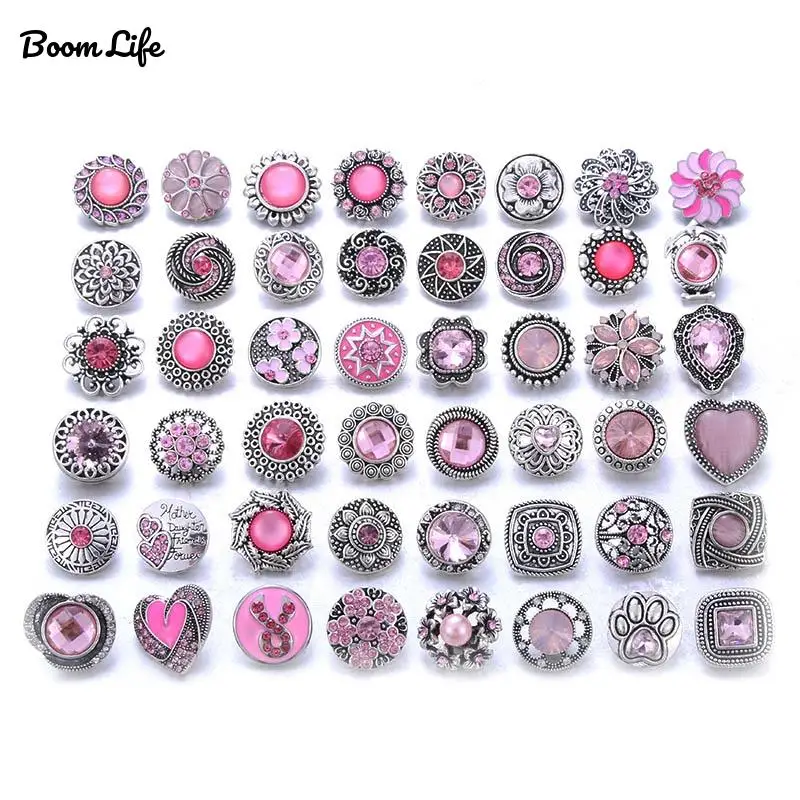 10 шт./лот оптовая продажа ювелирных изделий с застежкой Смешанные розовые стразы