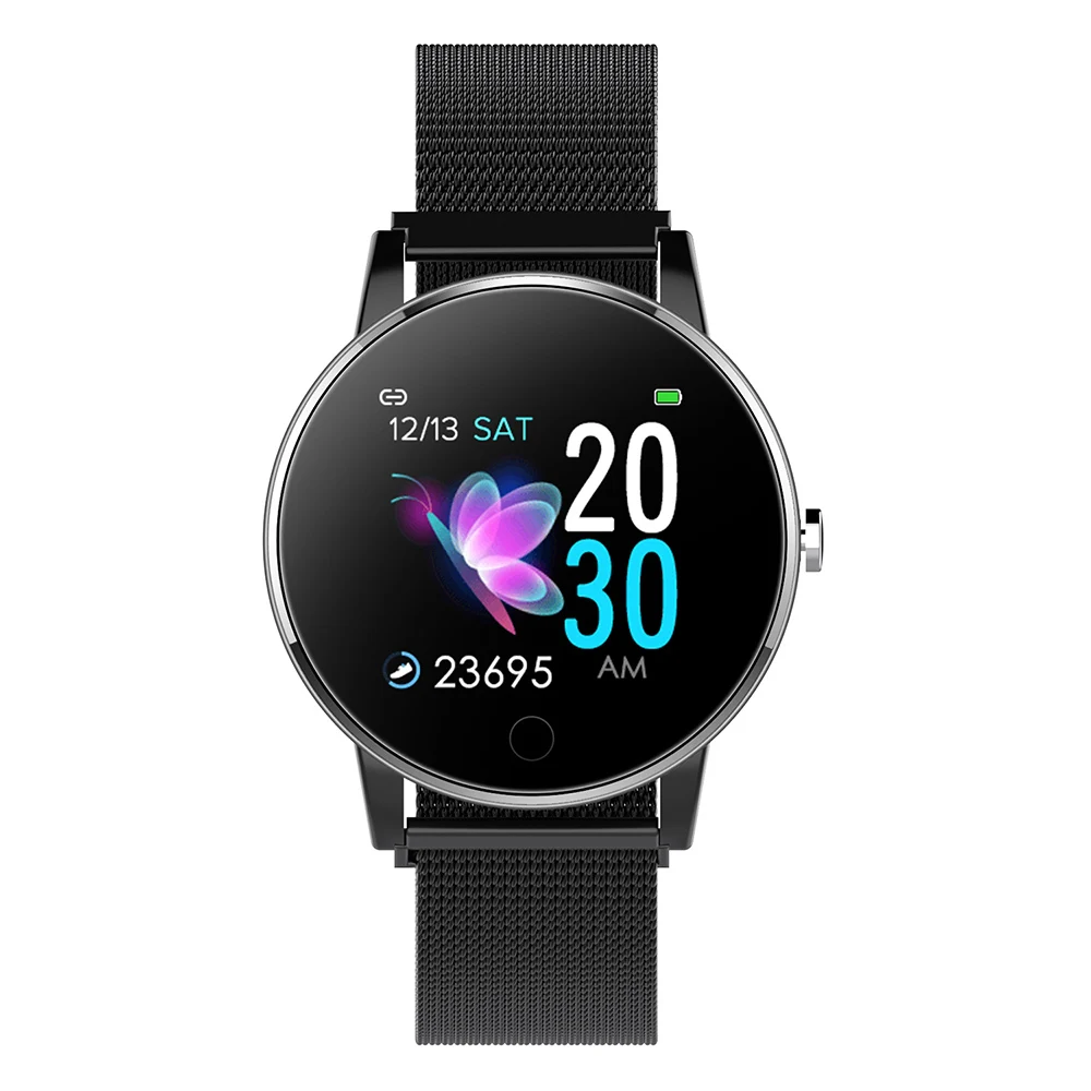 Модный умный Браслет Q19 большой экран Водонепроницаемый фитнес-браслет с