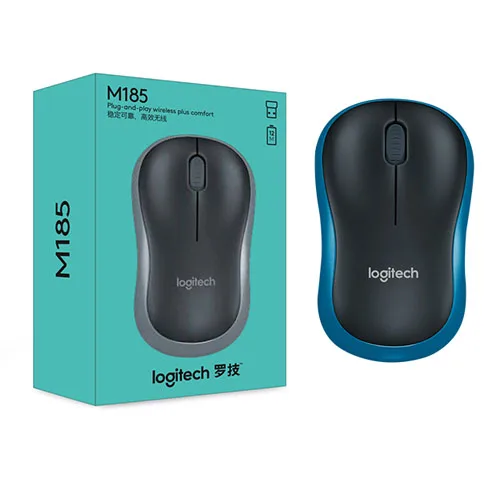 Lotech M185 мышь 2,4G Беспроводная игровая мышь ноутбук ПК Компьютерные игры для Windows Mac OS Linux - Цвет: Blue