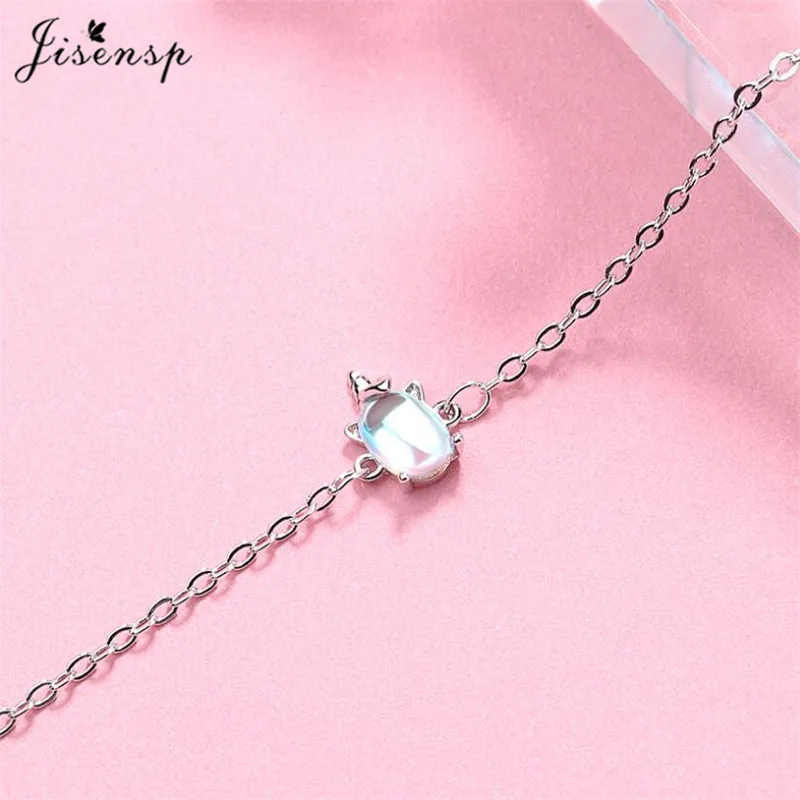 Jisensp Romantic Rainbow Unicorn Stud Earrings Cute Silver Color Fashion Jewelry for Women Girls Valentine's Day Gift | Украшения и