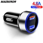 Автомобильное зарядное устройство с двумя USB-портами, 4,8 А