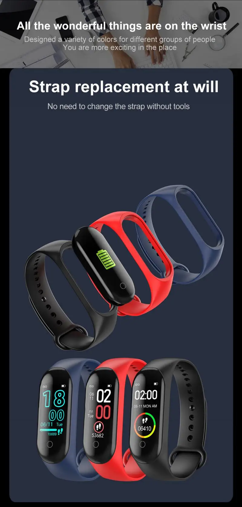 M4 женские и мужские умные наручные часы с Bluetooth пульсометром шагомером для