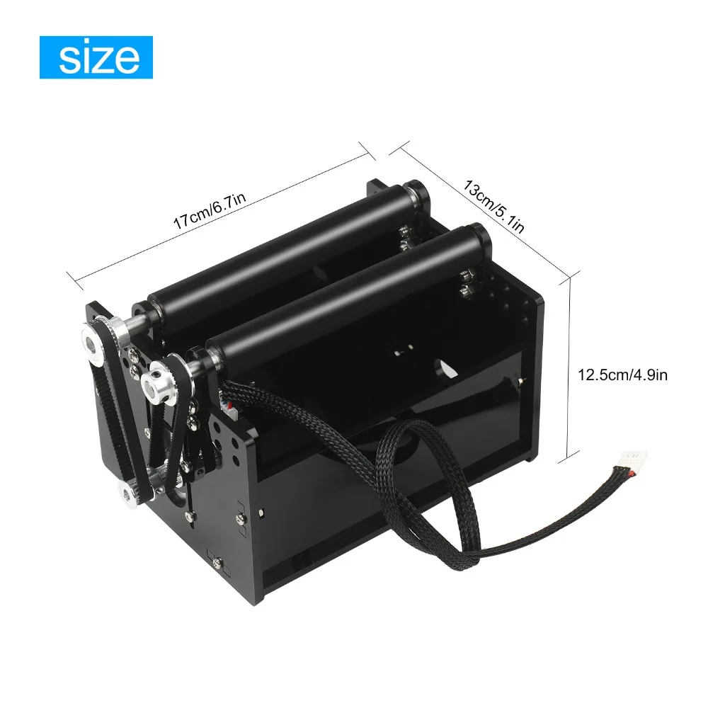 Поворотный гравировальный модуль лазерный станок ось Y с проводом шагового