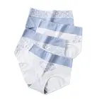 Трусы женские LANGSHA, бесшовные, дышащие, с завышенной талией, с принтом, женские трусики хлопковые